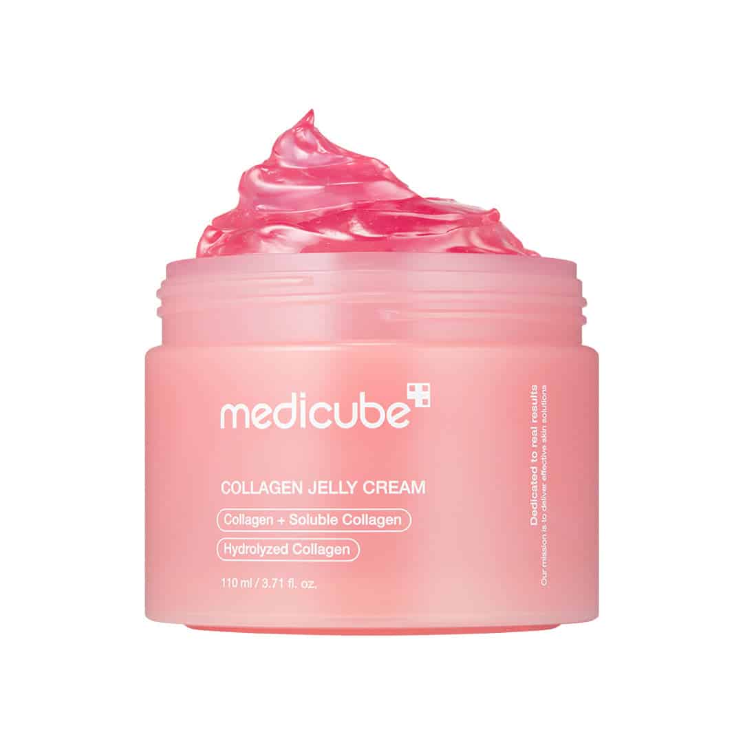 Medicube Collagen Jelly Cream 110 ml with pink jelly texture